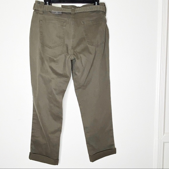 STYLE & CO Cropped Pants. Olive Color. SZ 10 - Picture 2 of 5